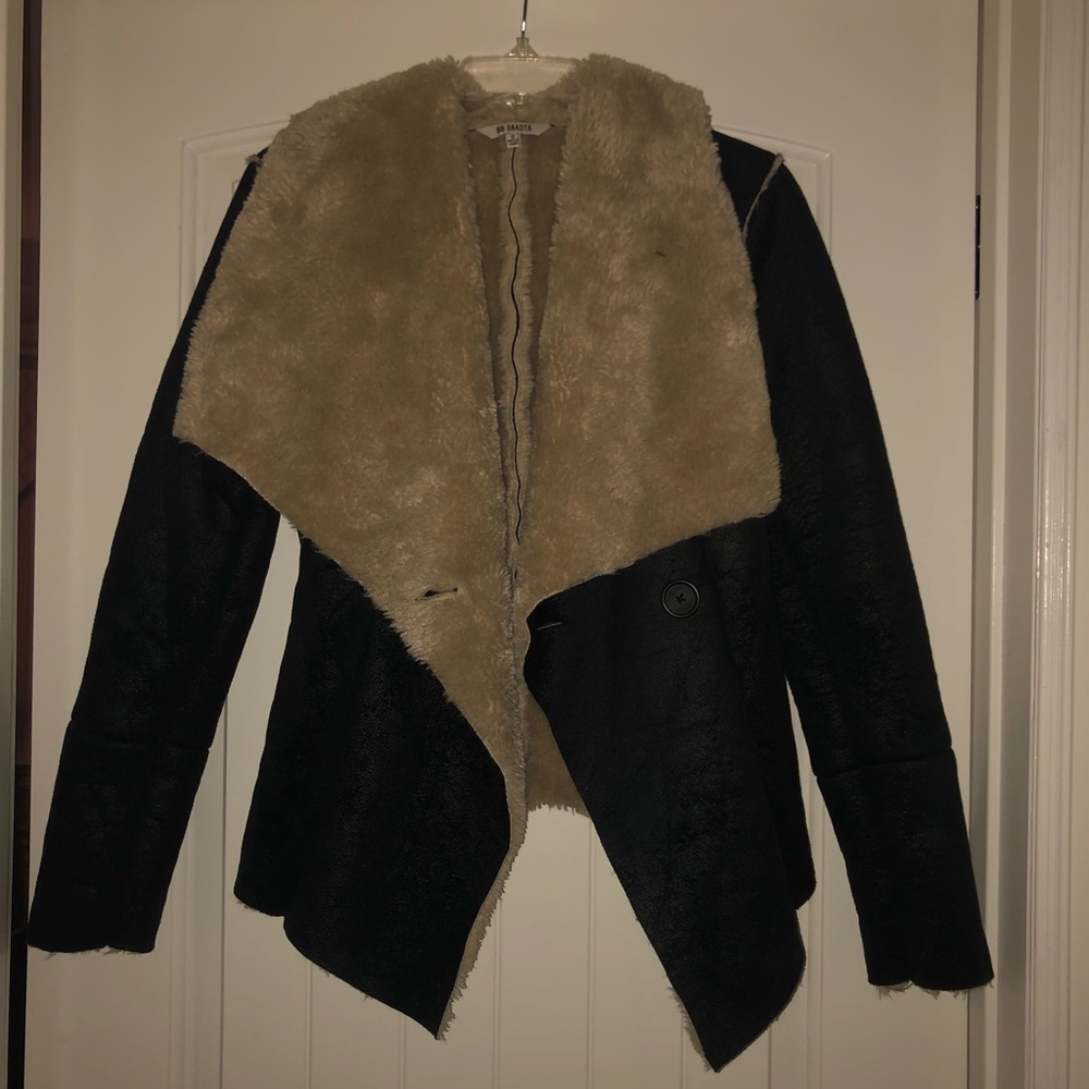 Never worn faux fur coat
